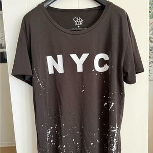 Anthropologie Brown Graphic Tee